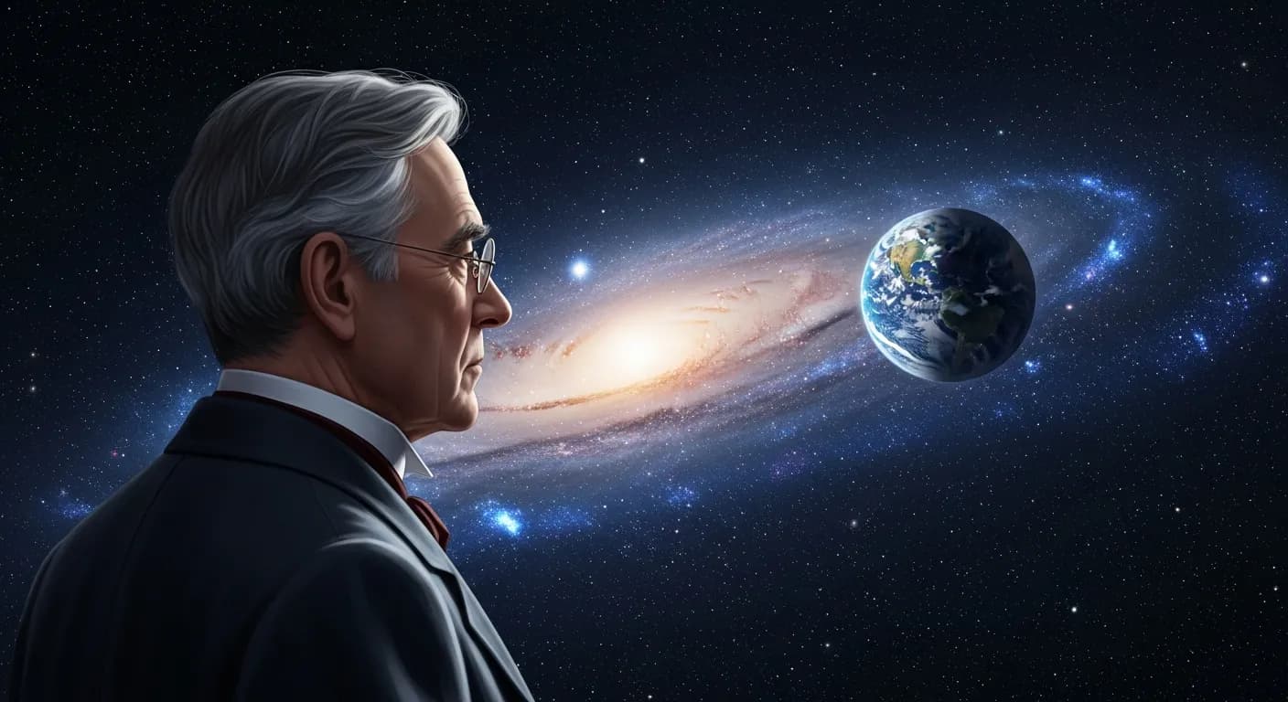 「バートランド・ラッセル」「自分に起こるどんなことも、宇宙から見ればまったく取るに足らないことだ。」の画像