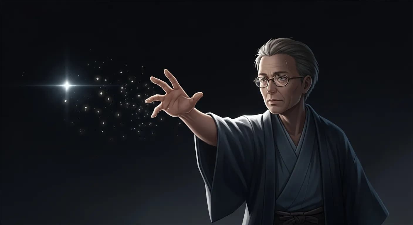 「夏目漱石」「恐れてはいけません。
暗いものをじっと見つめて、その中から、あなたの参考になるものをおつかみなさい。」の画像