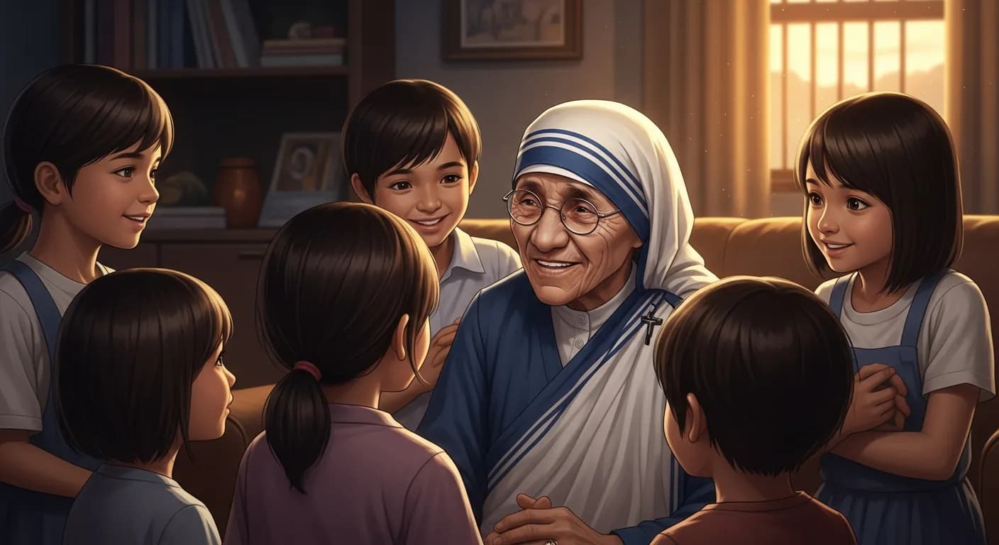 「マザー・テレサ」「世界平和のためにできることですか?
まず家に帰って家族を愛しなさい。」の画像