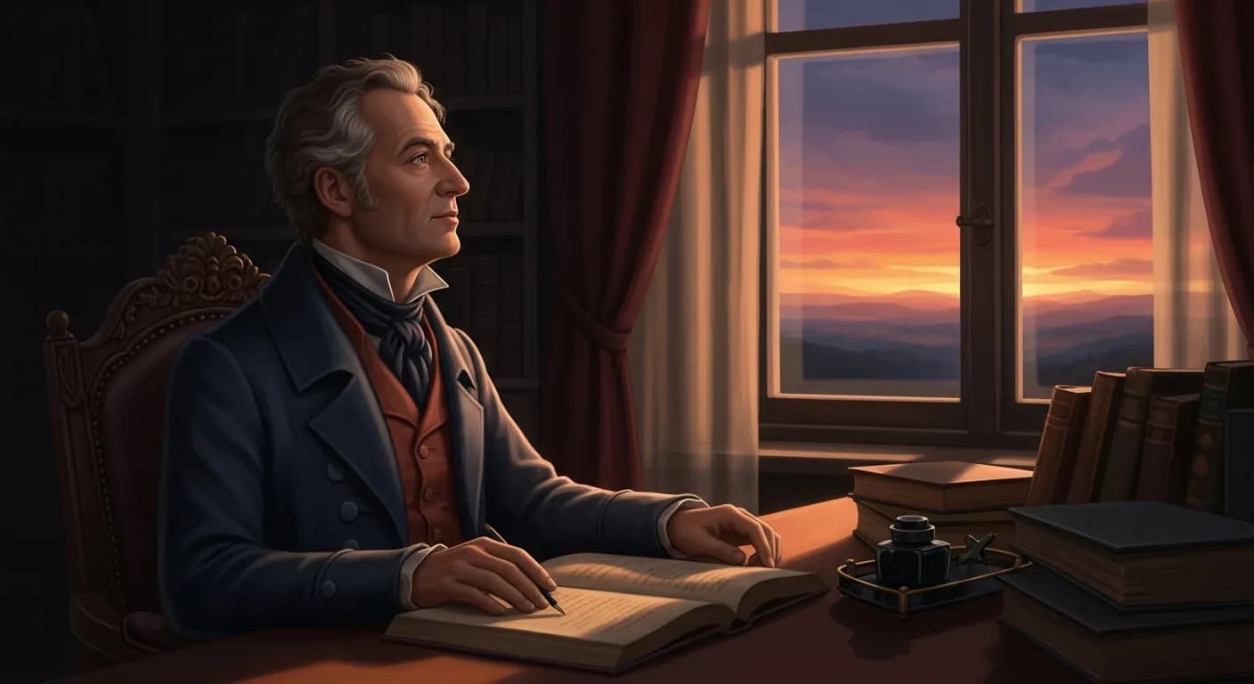 「ヨハン・ヴォルフガング・フォン・ゲーテ」「気持ちよい生活を作ろうと思ったら、済んだことをくよくよせぬこと、めったに腹を立てぬこと、いつも現在を楽しむこと、とりわけ、人を憎まぬこと、未来を神にまかせること。」の画像