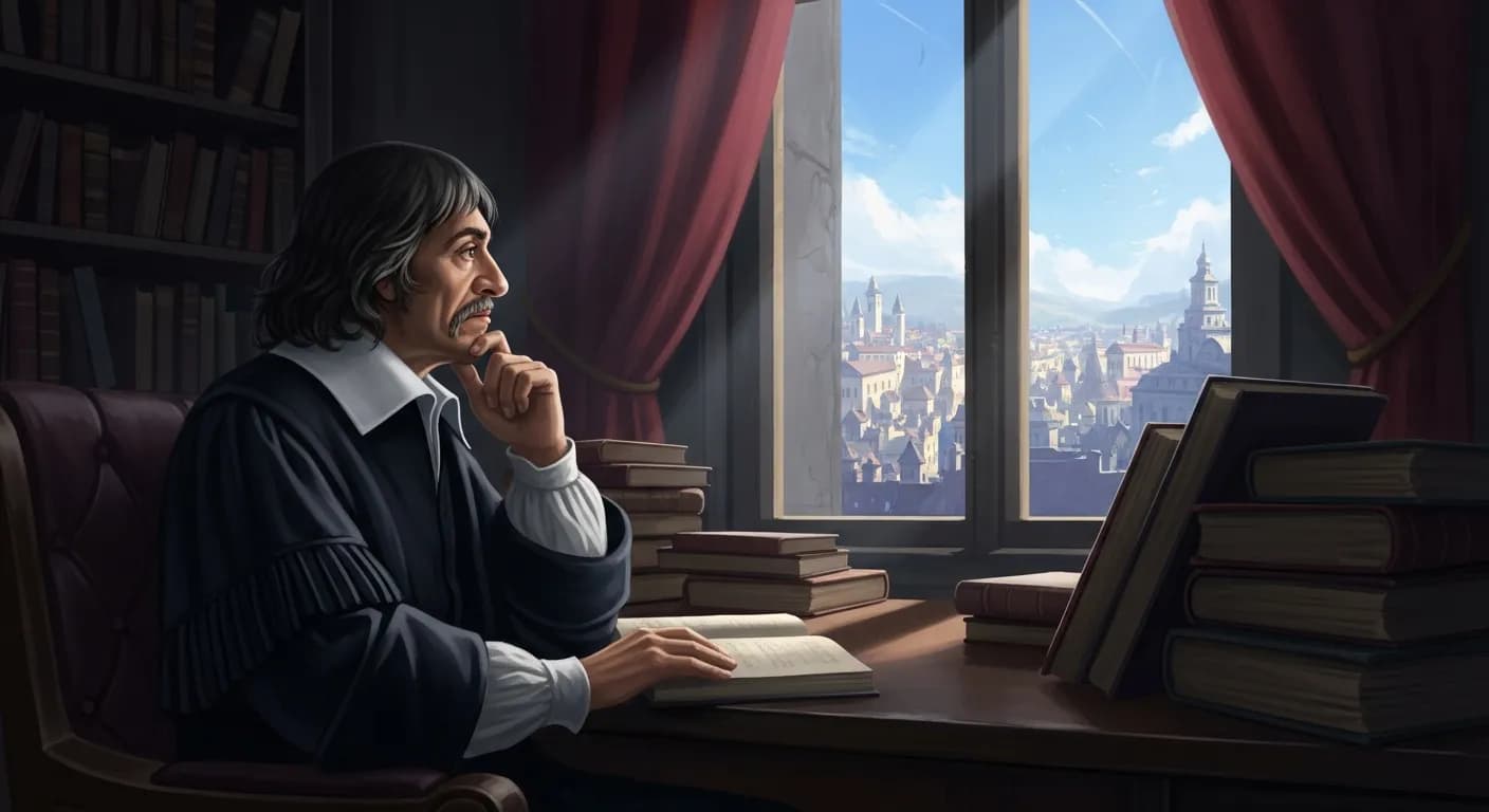 「ルネ・デカルト」「架空の喜びはしばしば本物の悲しみよりも価値がある。」の画像