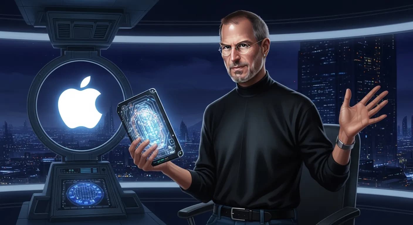 「スティーブ・ジョブズ」「アップルがやらないと、どこもやらない。
だから僕はここにいるんだ。」の画像