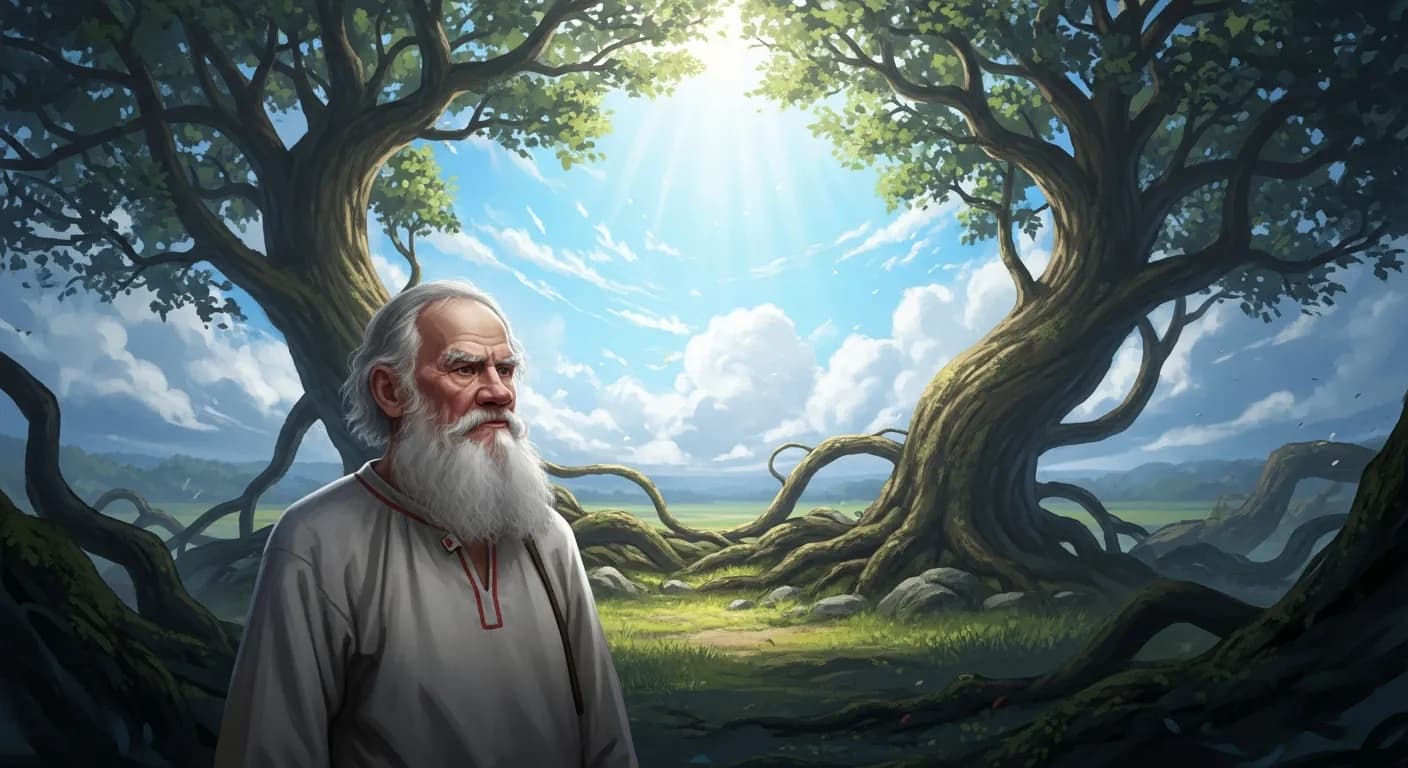 「レフ・トルストイ」「人間を自由にできるのは、人間の理性だけである。 人間の生活は、理性を失えば失うほどますます不自由になる。」の画像