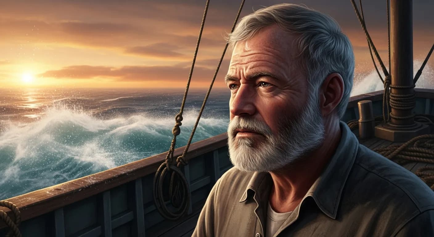 「アーネスト・ヘミングウェイ」「それをやりにおれが生まれてきた。そのことだけを考えればよい。」の画像