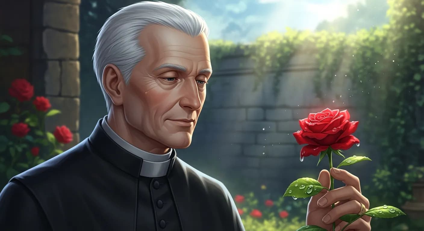 「アンゲルス・シレジウス」「薔薇はなぜという理由もなく咲いている。薔 薇はただ咲くべく咲いている。 薔薇は自分自身を気にしない。人が見ているかどうかも問題にしない。」の画像