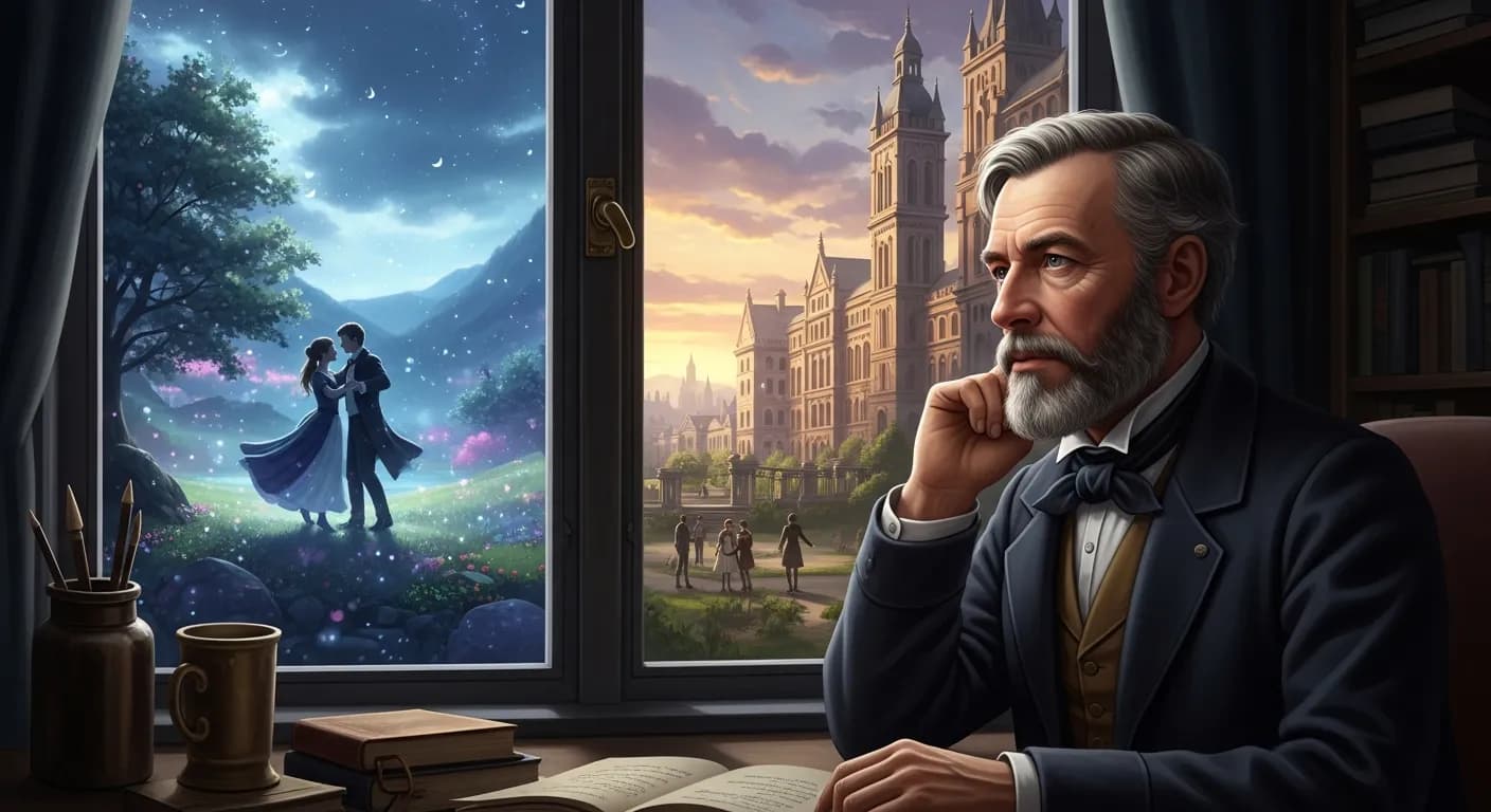 「トーマス・カーライル」「恋は結婚より楽しい。 それは小説が歴史より面白いのと同様である。」の画像