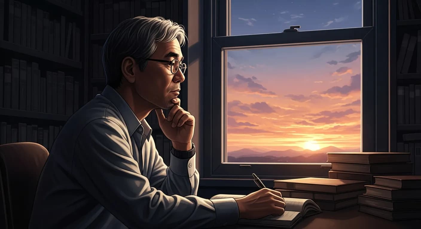 「村上春樹」「死は生の対極としてではなく、その一部として存在する。」の画像