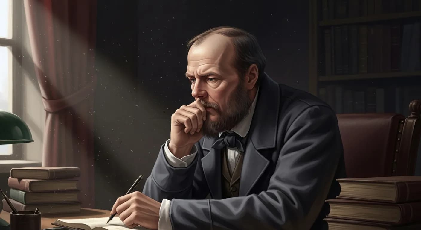 「フョードル・ドストエフスキー」「人間として最大の美徳は、上手に金をかき集めることである。 つまり、どんなことがあっても他人の厄介になるなということだ。」の画像