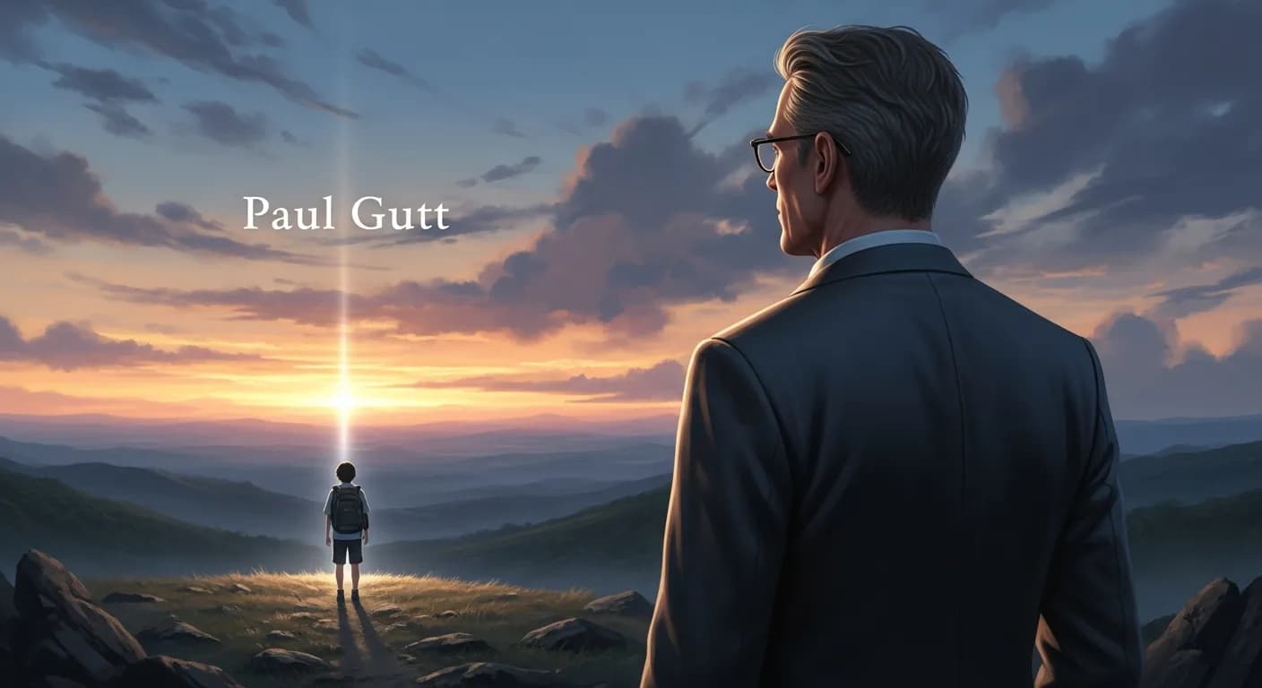 「ポール・ギュット」「我々が誕生の日の受け取る人生は真の人生の前渡しに過ぎず、 真の人生は我々が一人で見つけねばならない。」の画像