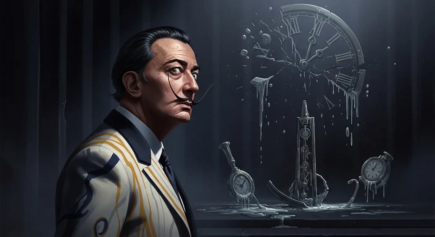 「サルバドール・ダリ」「眠い人が眠るように、 瀕死の人は死を必要としているのです。 抵抗が間違いで無駄だというときが、いずれきますよ。」の画像