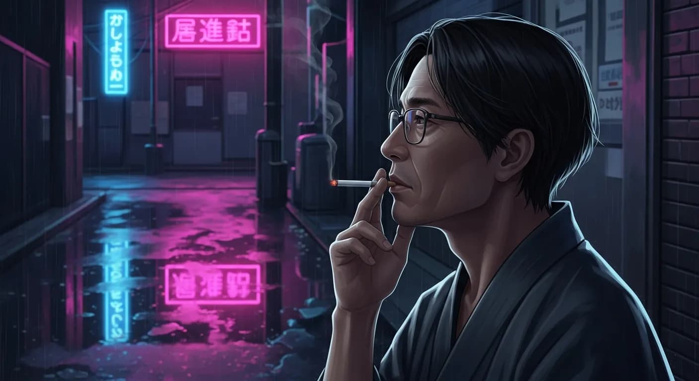 「坂口安吾」「恋愛というものは常に一時の幻影で、必ず亡(ほろ)び、さめるものだ、 ということを知っている大人の心は不幸だ。」の画像